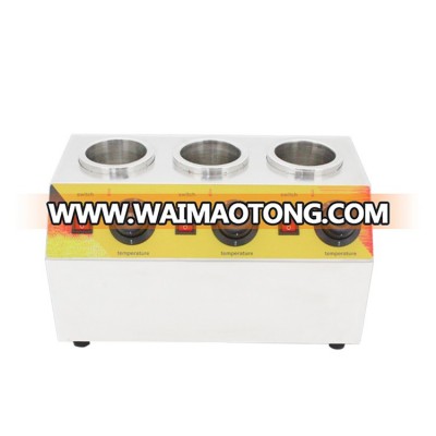 Catering equipment chocolate spread warmer and 3 bottles sauce warmer machines/sauce spreading machine