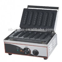 1.5KW 5Rolls Stainless Steel Electric Commercial Lolly Muffin Waffle Hot Dog Maker Electric Corn dog maker crisp machine