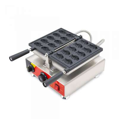 snack machines electric mini fish waffle maker pastry machine fish waffle making machine